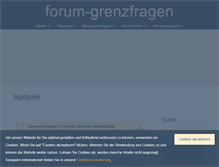 Tablet Screenshot of forum-grenzfragen.de